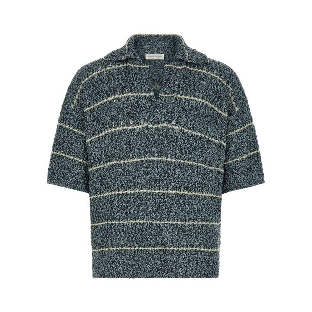 Roberto Collina Men 'Mouliné' Polo Shirt